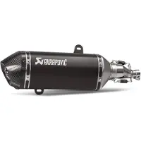 Akrapovic Scooter-Line uitlaatsysteem met EG-BE VESPA GTS 21- RVS-ZWART