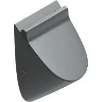 Catalano Comfort Urinoir NewFlush 54x30cm Voor Urinoirdeksel - Mat Zwart (binnenzijde Glans) - Keramiek - Toiletten, Urinoirs, Urinoirpotten - 8059015190826