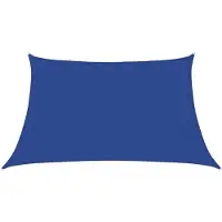 vidaXL Zonnezeil 160 g/m² 3/4x2 m HDPE blauw
