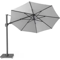 Platinum Zweefparasol Challenger T² - Grijs - Ø3,5 Meter - Rond -