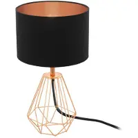 Eglo Carlton 2 Tafellamp - E14 - 30,5 cm - Koper/Zwart