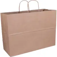 White Label Papieren draagtas bruin 450 x 330 x 170 mm (100 stuks)