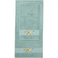 Vertbaudet Badhanddoek Tijger medium groen