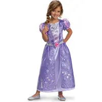 Disguise DISNEY - 100 YEARS OF WONDER, Rapunzel jurk Classic, Maat M (7-8 jaar), Meisjes