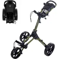 Fastfold Square Green/Black Handmatige golftrolley