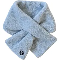 Ducksday - Winter Sjaal - Kinderen - Sherpa fleece - Teddy - unisex - Lichtblauw - Maat S