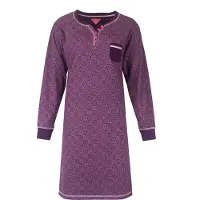 Irresistible Dames Nachthemd - Slaapkleed - Blauw - Maat S