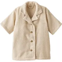 Vertbaudet Gepersonaliseerde badjas voor baby's met gerecycled katoenen blouse beige