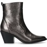 Sacha leren cowboylaarzen met crocoprint zilver female | Maat: 38