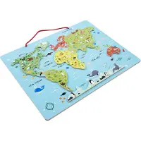 Vertbaudet Magnetische puzzel Wereld meerkleurig