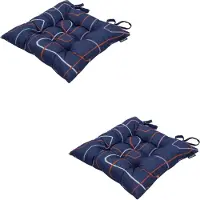 Madison - Zitkussen - Universeel - 2 stuks - 46 x 46 cm - Joah Indigo - Tuin - Toscane
