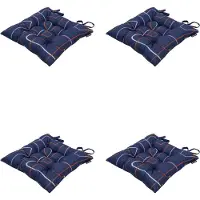 Madison - Zitkussen - Universeel - 4 stuks - 46 x 46 cm - Joah Indigo - Tuin - Toscane