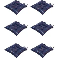 Madison - Zitkussen - Universeel - 6 stuks - 46 x 46 cm - Joah Indigo - Tuin - Toscane