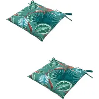 Madison - Zitkussen - Universeel - 2 stuks - 46 x 46 cm - Cala Sea Blue - Tuin