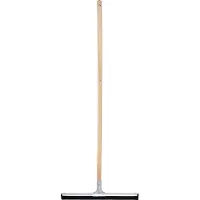 MSV Vloertrekker/douchetrekker voor water - metaal/natuurrubber - breedte 44 cm - houten steel 130cm