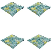 Madison - Zitkussen - Universeel - 4 stuks - 46 x 46 cm - Maxime Yellow - Tuin - Toscane
