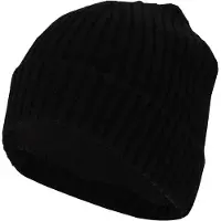 Sarlini - Muts jongens - Ribbed - Zwart - 2/4 Jaar