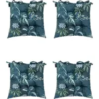 Madison - Zitkussen - Universeel - 4 stuks - 46 x 46 cm - Mauel Blue - Tuin - Toscane