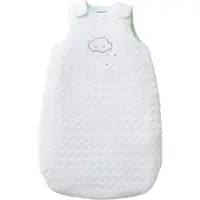 Vertbaudet Slaapzak - baby - mouwloze - biologische - wit -wolk