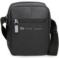 Pepe Jeans Pepe Jeansvoor mannen. 7125431 Jarvis boodschappentas zwart -17x22x8cm (OSFA), Casual, Polyester