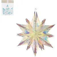 Mica Decorations Kerstster | | 40 x 38 x 20 cm (Iriserend, Kunststof)