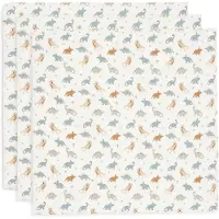 Jollein - Hydrofiele Doek Small 70x70cm - Spuugdoekjes - Zacht Katoen - 3 Stuks - Roarsome
