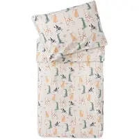 Jollein - Dekbedovertrek met sloop 100x140cm - Dekbed Ledikant, Dekbedovertrek Baby - Jungle Jambo