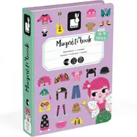 Janod - Magnetibook - Verkleedfeest Meisjes - Magneetboek Speelset