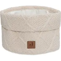 Jollein - Commodemandje - Commode Mandje voor Babykamer- 14x18cm - Opbermand - Check Knit Oatmeal