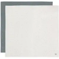 Jollein - Hydrofiele Doek Large 115x115cm - Inbakerdoek - Zacht Katoen - 2 Stuks - Twinkling Sea Green