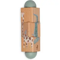 Jollein - Houten Draaipuzzel - Houten Speelgoed - Jungle Jambo - Jungle Dieren - 100% FSC