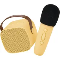 Lalarma Lautsprecher m. Mikrofon - Kabellos - Karaoke - Gelb - - One Size - Lautsprecher