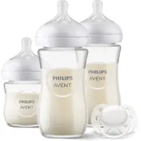 Philips Natural Response Glazen Fles - Startersset voor pasgeboren baby's SCD878/11