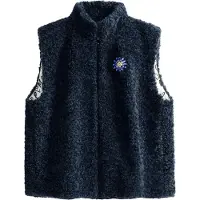 Pom Amsterdam Dames Blazers Gilet - Teddy Love - Blauw - Maat 42