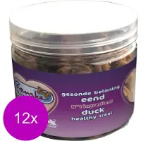 Renske 12x Kattensnack Gezonde Beloning Hartjes Eend 100 Gr