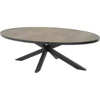 Lesli Living Outdoor Living - Tafel Murcia Zwart ovaal 242x117cm