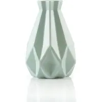 Looliving Onbreekbare bloemenvaas mintgroen - groene kunststof design vaas groen - bloemvaas decoratief vaasje