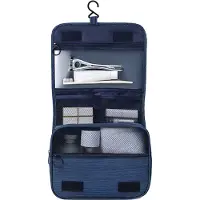 Somstyle Reis Toilettas met Haak Groot - Travel Organizer - Voor Dames & Heren - Marineblauw