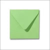 Kadoonline Luxe Lime groene Enveloppen - 14x14 cm - Lime - 100 Stuks - 110 Grams - Vierkante Enveloppen