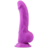 Chisa Novelties DeLuxe Pure Nature Neo Colours - Siliconen Dildo - 23 x 4.1 cm - Paars