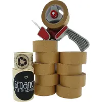 Kadoonline Luxe Inpakset - Bestelling Set - "Bedankt voor je bestelling" - Zwart - Plakband set - Inpakken - Plakband Automaat - 8 Rollen