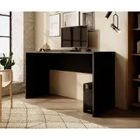 Meubella - Bureau Apoda 2 - Zwart - 130 cm