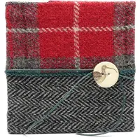 Bertie girl Notitieboek Vierkant Rood met Wulp