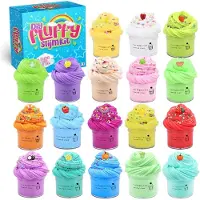 Somstyle Fluffy Slijm Set 18x 50ml - Fluffy Slime Pakket - Motoriek Speelgoed - Educatief Speelgoed - Slijm Maken Voor Kinderen - Slijm Fluffy - Butter Slime