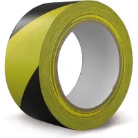 Technotape Markeringstape 018 Universal S zwart-geel 50mm rol 33m
