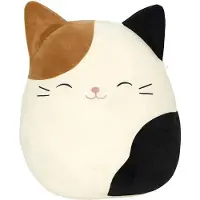 Somstyle Kawaii Knuffel Kat - 18 tot 22 CM - Squishy - Kawaii Kussen - Bruin, Wit & Zwart