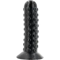 Pluggiz - Heart Attack - Dildo - 16 x 4,5 cm - PVC - Zwart