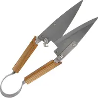 Metallo Traditionele Schapenschaar - Roestvrij Staal - Houten Handvat - 290 mm