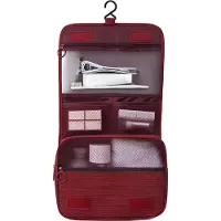 Somstyle Reis Toilettas met Haak Groot - Travel Organizer - Voor Dames & Heren - Rood