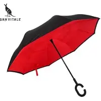 San vitale - Unieke reversible Windproof Paraplu - Paraplu opvouwbaar - Paraplu's - Rood